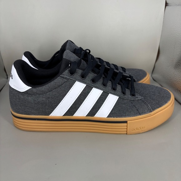 adidas Other - Adidas Daily 3.0 Platform Grey Washed Canvas Gum Sole Sneakers IF4492 Mens 8.5